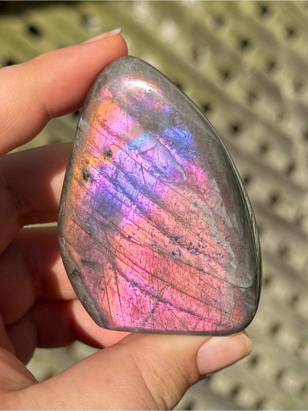 HQ Sunset Labradorite Freeform Crystal